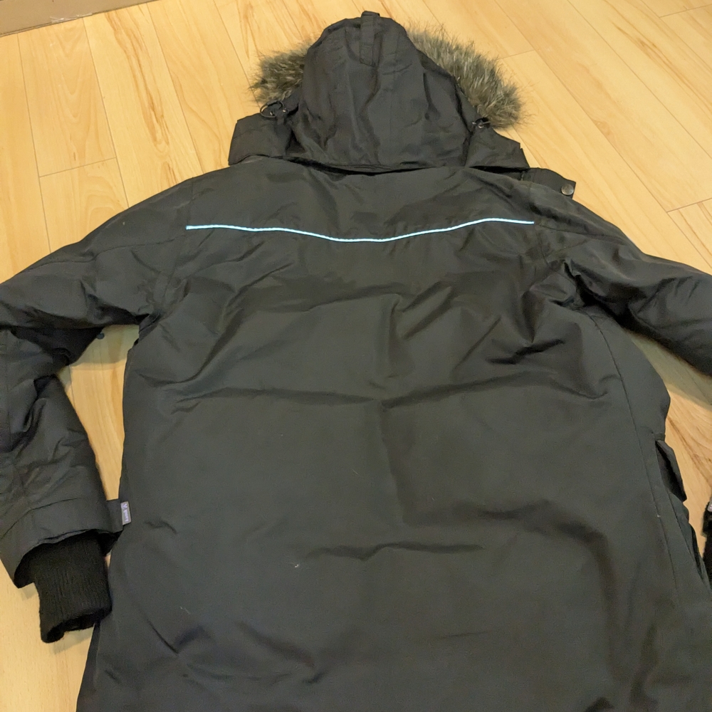 Kamik Women's Black Down Filled Parka with Faux Fur Hood - Picture 16 of 16